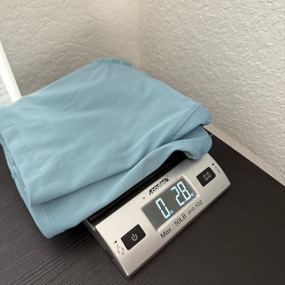 Series 8 Blue Unpadded Strappy Back Scoop Neck Crop Sports Top Women's Large - Picture 7 of 7